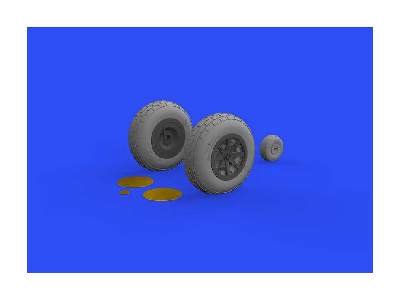 P-40N wheels 1/32 - Trumpeter - zdjęcie 5