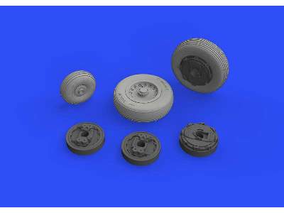 Mirage IIIC wheels 1/48 - Eduard - zdjęcie 3