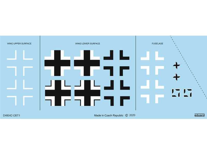 Bf 109G-10 Erla national insignia 1/48 - zdjęcie 1 Bf 109G-10 Erla national insignia 1/48 - zdjęcie 1