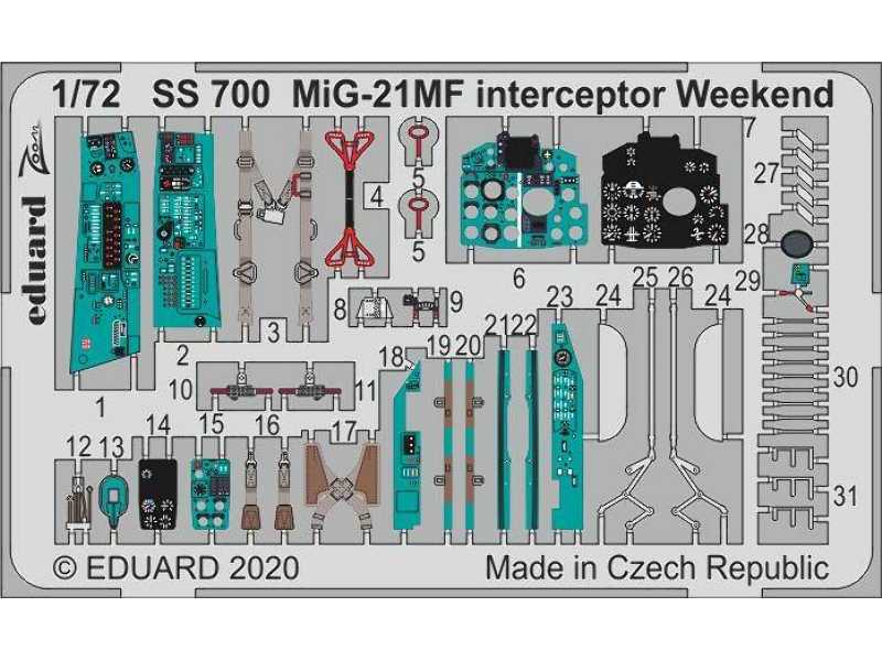 MiG-21MF interceptor Weekend 1/72 - zdjęcie 1