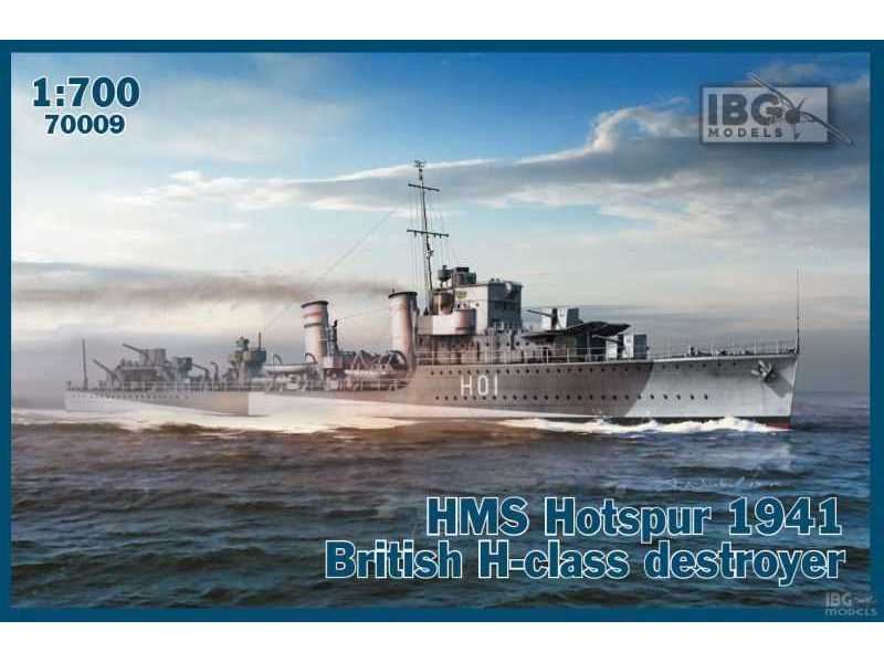 HMS Hotspur 1941 brytyjski niszczyciel klasy H - zdjęcie 1 HMS Hotspur 1941 brytyjski niszczyciel klasy H - zdjęcie 1