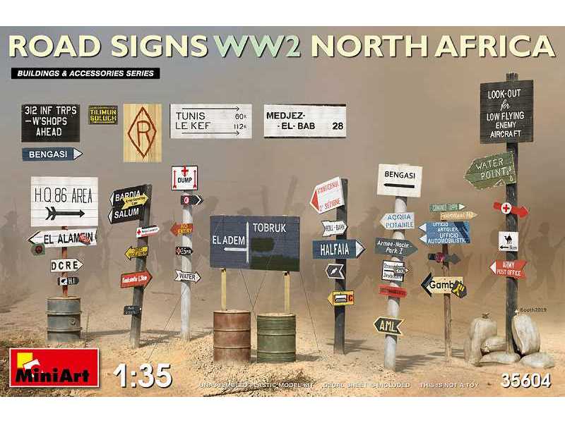Znaki drogowe - północna Afryka - II Wojna Światowa - zdjęcie 1