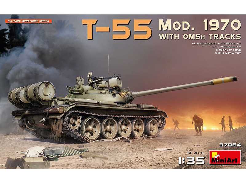 T-55 Model 1970 z gąsienicami Omsh - zdjęcie 1 T-55 Model 1970 z gąsienicami Omsh - zdjęcie 1