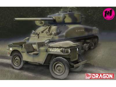 U.S. 1/4-Ton 4x4 Truck + Sherman M4A1(76)W VVSS - zdjęcie 1