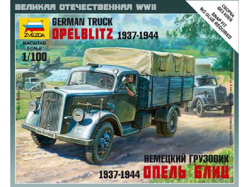 Niemiecka ciężarówka Opel Blitz 1937-1944 - zdjęcie 1 Niemiecka ciężarówka Opel Blitz 1937-1944 - zdjęcie 1
