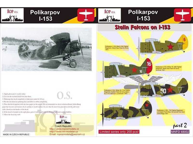 Polikarpov I-153 - Stalin's Falcons On I-153 - zdjęcie 1 Polikarpov I-153 - Stalin's Falcons On I-153 - zdjęcie 1