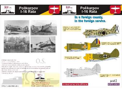 Polikarpov I-16 Rata - In A Foreign County, In The Foreign Servi - zdjęcie 1
