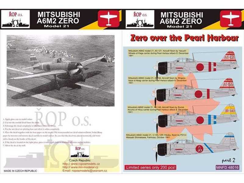 Mitsubishi A6m2 Zero Model 21 - Zero Over The Pearl Harbour - zdjęcie 1 Mitsubishi A6m2 Zero Model 21 - Zero Over The Pearl Harbour - zdjęcie 1