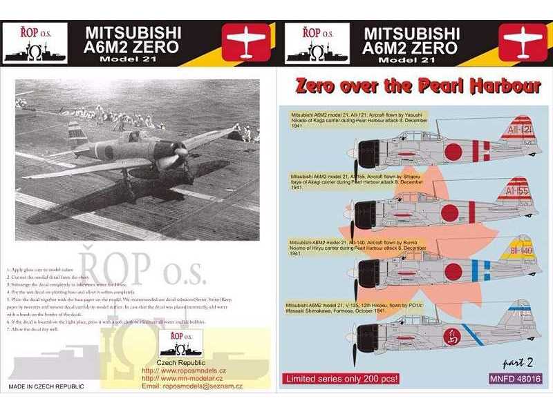 Mitsubishi A6m2 Zero Model 21 - Zero Over The Pearl Harbour - zdjęcie 1