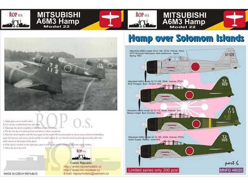 Mitsubishi A6m3 Hamp Model 32 - Hamp Over Solomon Islands - zdjęcie 1 Mitsubishi A6m3 Hamp Model 32 - Hamp Over Solomon Islands - zdjęcie 1
