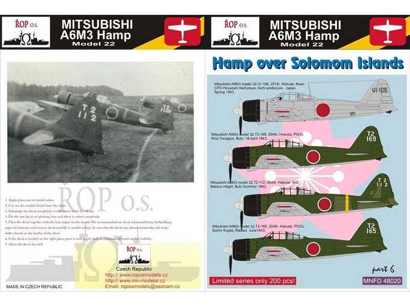 Mitsubishi A6m3 Hamp Model 32 - Hamp Over Solomon Islands - zdjęcie 1