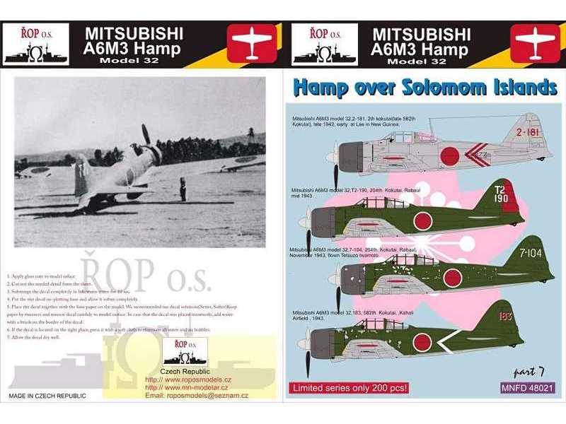 Mitsubishi A6m3 Hamp Model 32 - Hamp Over Solomon Islands - zdjęcie 1 Mitsubishi A6m3 Hamp Model 32 - Hamp Over Solomon Islands - zdjęcie 1