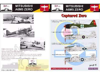 Mitsubishi A6m5 Zero Model 52 - Captured Zero - zdjęcie 1