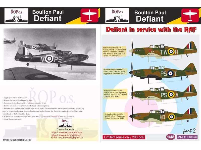 Boulton Paul Defiant - Defiant In Service With The RAF - zdjęcie 1