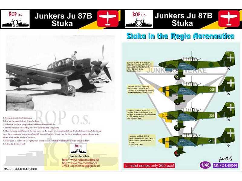 Junkers Ju-87b Stuka - Stuka In The Regia Aeronautica - zdjęcie 1