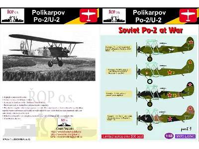 Polikarpov Po-2/U-2 - Soviet Po-2 At War - zdjęcie 1