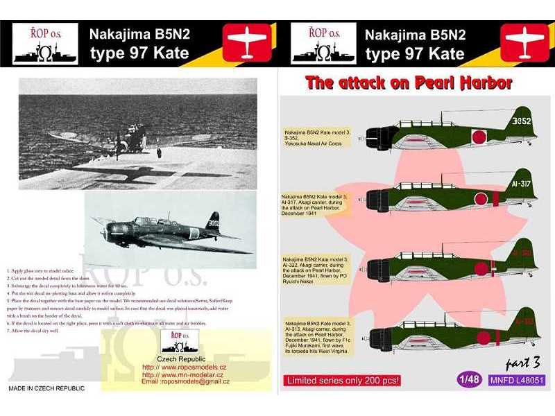 Nakajima B5n2 Type 97 Kate - The Attack On Pearl Harbor - zdjęcie 1