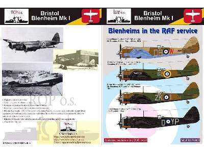 Bristol Blenheim Mk I - Blenheims In The RAF Service - zdjęcie 1