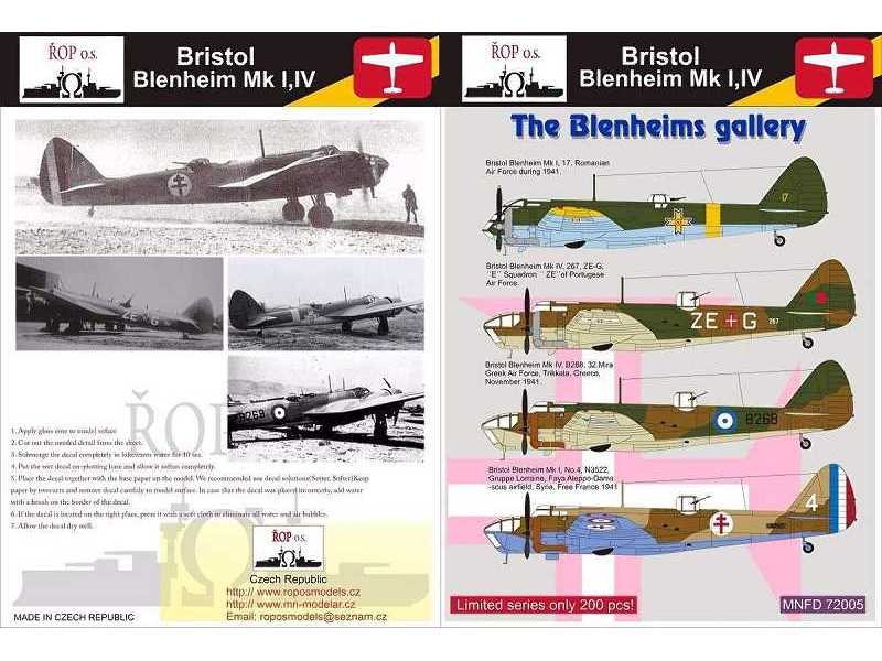 Bristol Blenheim Mk I,iv - The Blenheims Gallery - zdjęcie 1 Bristol Blenheim Mk I,iv - The Blenheims Gallery - zdjęcie 1
