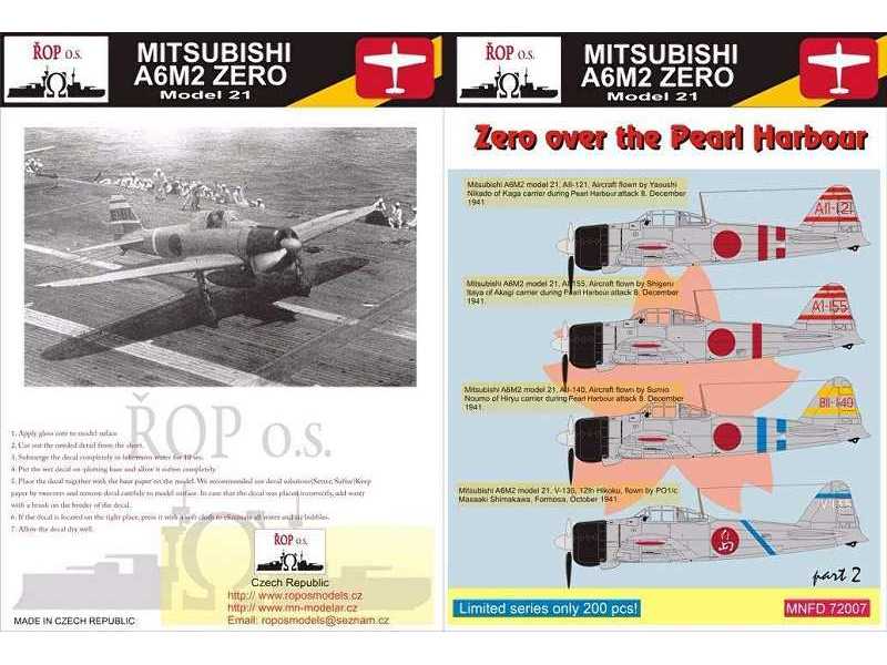 Mitsubishi A6m2 Zero Model 21 - Zero Over The Pearl Harbour - zdjęcie 1 Mitsubishi A6m2 Zero Model 21 - Zero Over The Pearl Harbour - zdjęcie 1