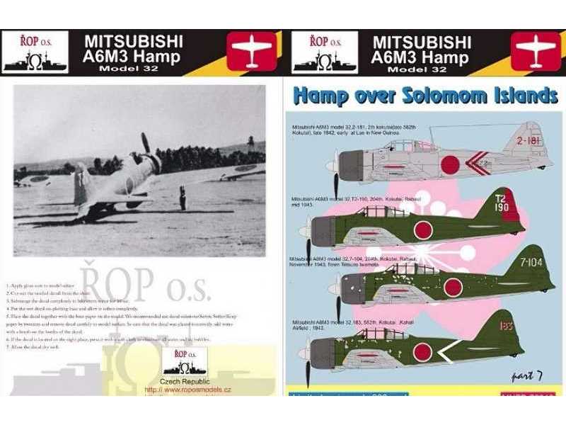 Mitsubishi A6m3 Hamp Model 32 - Hamp Over Salomom Islands - zdjęcie 1 Mitsubishi A6m3 Hamp Model 32 - Hamp Over Salomom Islands - zdjęcie 1