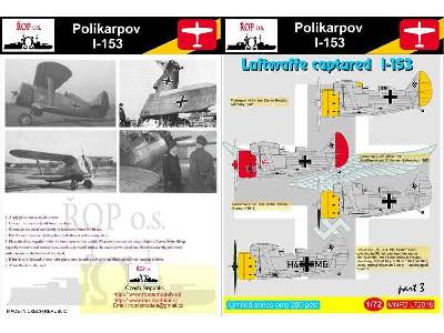 Polikarpov I-153 - Luftwaffe Captured I-153 - zdjęcie 1