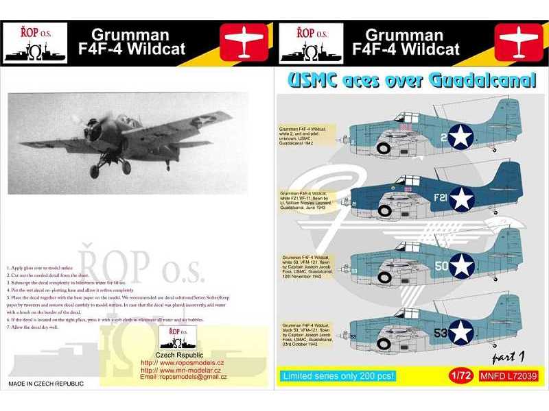 Grumman F4f-4 Wildcat - Usmc Aces Over Guadalcanal - zdjęcie 1 Grumman F4f-4 Wildcat - Usmc Aces Over Guadalcanal - zdjęcie 1