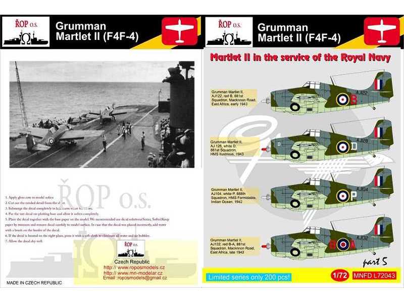 Grumman Martlet Ii (F4f-4) - Martlet Ii In The Service Of The Ro - zdjęcie 1 Grumman Martlet Ii (F4f-4) - Martlet Ii In The Service Of The Ro - zdjęcie 1