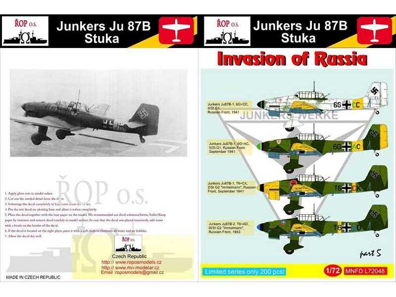 Junkers Ju 87b Stuka - Invasion Of Russia - zdjęcie 1