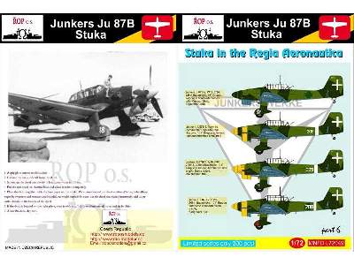 Junkers Ju-87b Stuka - Stuka In The Regia Aeronautica - zdjęcie 1