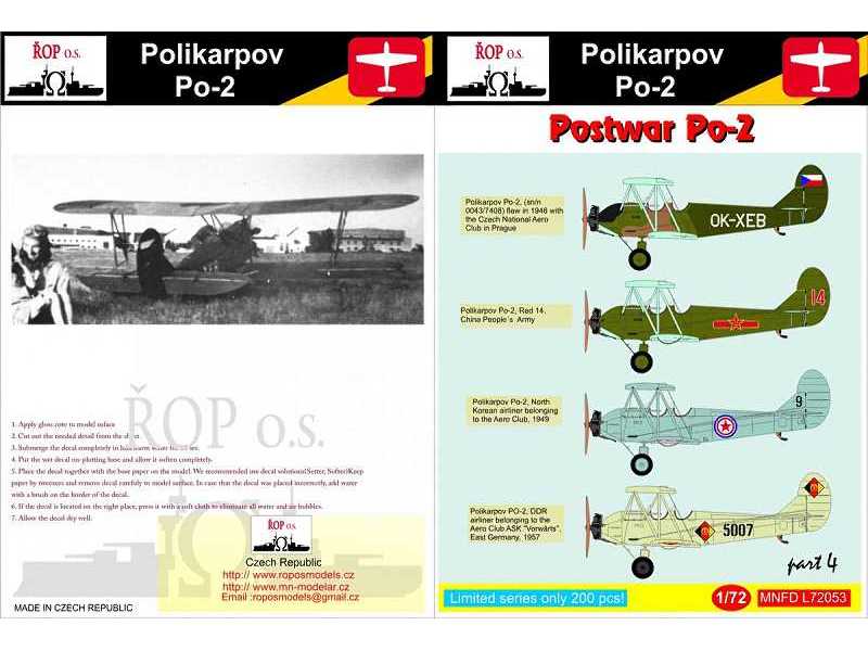 Polikarpov Po-2 - Postwar Po-2 - zdjęcie 1 Polikarpov Po-2 - Postwar Po-2 - zdjęcie 1