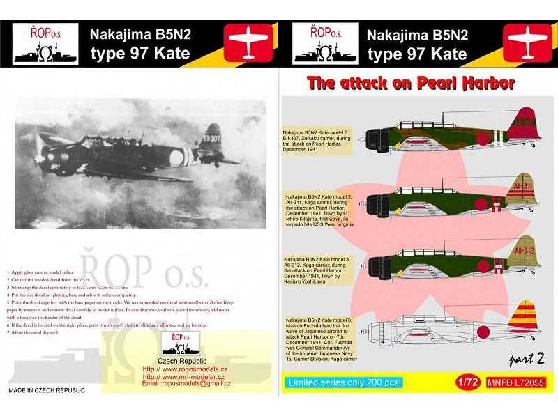 Nakajima B5n2 Type 97 Kate - The Attack On Pearl Harbor - zdjęcie 1 Nakajima B5n2 Type 97 Kate - The Attack On Pearl Harbor - zdjęcie 1