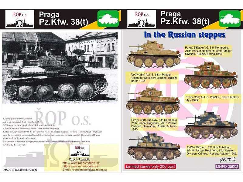 Praga Pz.Kpfw. 38(T) - In The Russian Steppes - zdjęcie 1 Praga Pz.Kpfw. 38(T) - In The Russian Steppes - zdjęcie 1