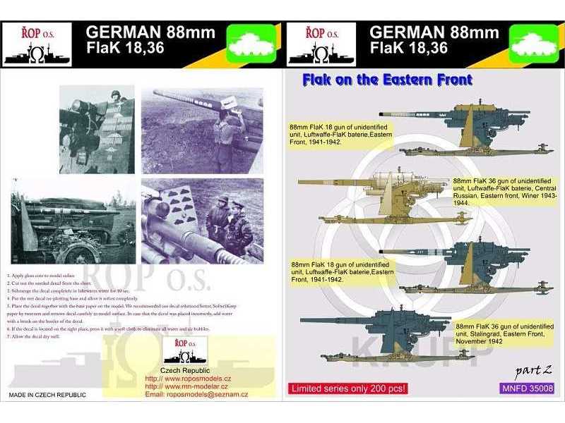 German 88mm Flak 18,36 - Flak On The Eastern Front - zdjęcie 1