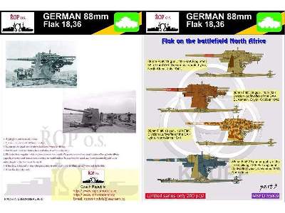 German 88mm Flak 18,36 - Flak On The Battlefiedd North Africa - zdjęcie 1