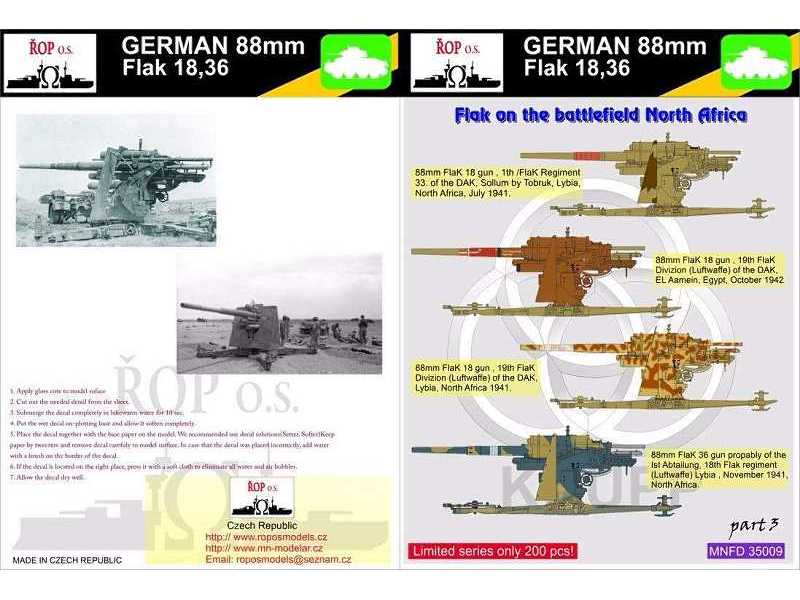 German 88mm Flak 18,36 - Flak On The Battlefiedd North Africa - zdjęcie 1 German 88mm Flak 18,36 - Flak On The Battlefiedd North Africa - zdjęcie 1