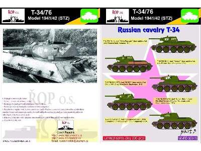 T-34/76 Model 1941/42 (Stz) - Russian Cavalry T-34 - zdjęcie 1