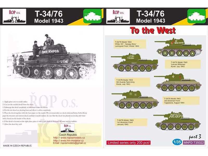 T-34/76 Model 1943 - To The West - zdjęcie 1 T-34/76 Model 1943 - To The West - zdjęcie 1