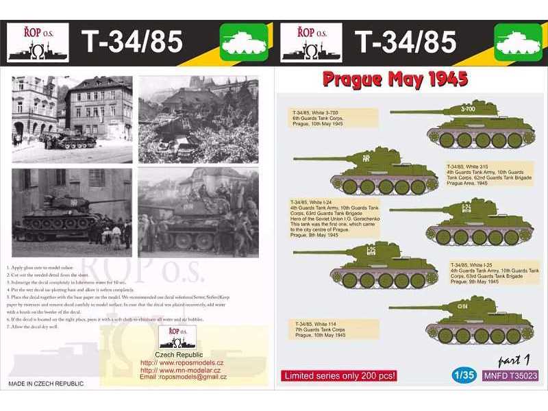 T-34/85 - Prague May 1945 - zdjęcie 1 T-34/85 - Prague May 1945 - zdjęcie 1