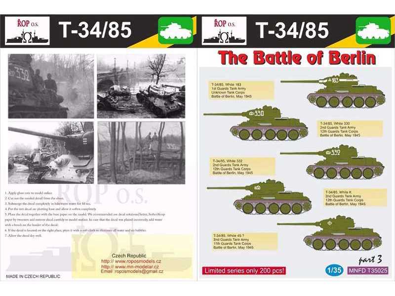 T-34/85 - The Battle Of Berlin - zdjęcie 1 T-34/85 - The Battle Of Berlin - zdjęcie 1