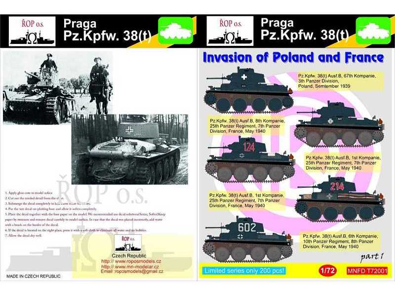 Praga Pz.Kpfw. 38(T) - Invasion Of Poland And France - zdjęcie 1
