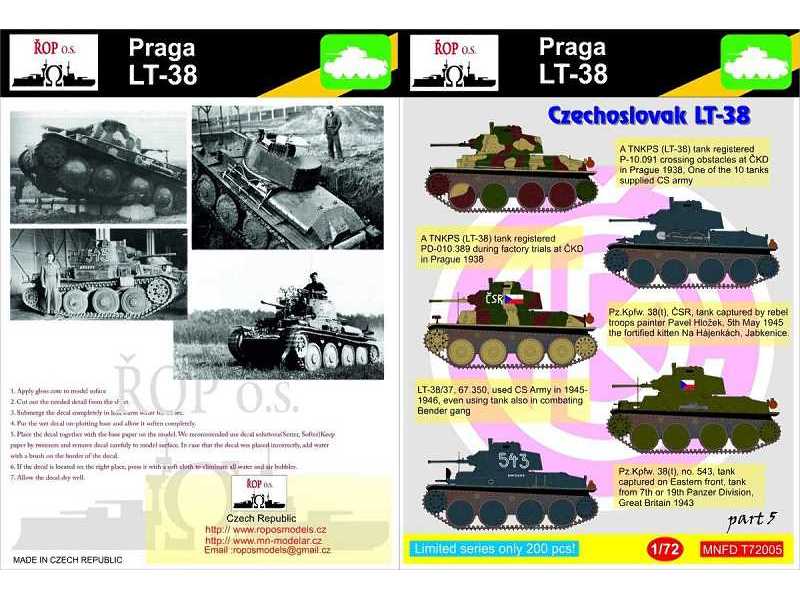 Praga Lt-38 - Czechoslovak Lt-38 - zdjęcie 1 Praga Lt-38 - Czechoslovak Lt-38 - zdjęcie 1