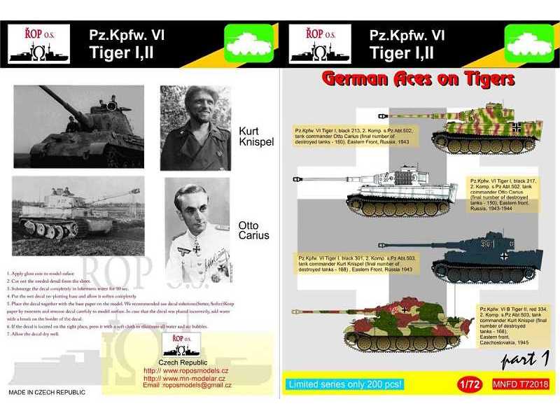 Pz.Kpfw. Vi Tiger I,ii - German Aces On Tigers - zdjęcie 1