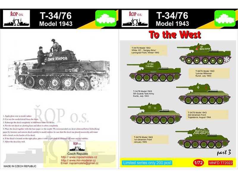 T-34/76 Model 1943 - To The West - zdjęcie 1 T-34/76 Model 1943 - To The West - zdjęcie 1