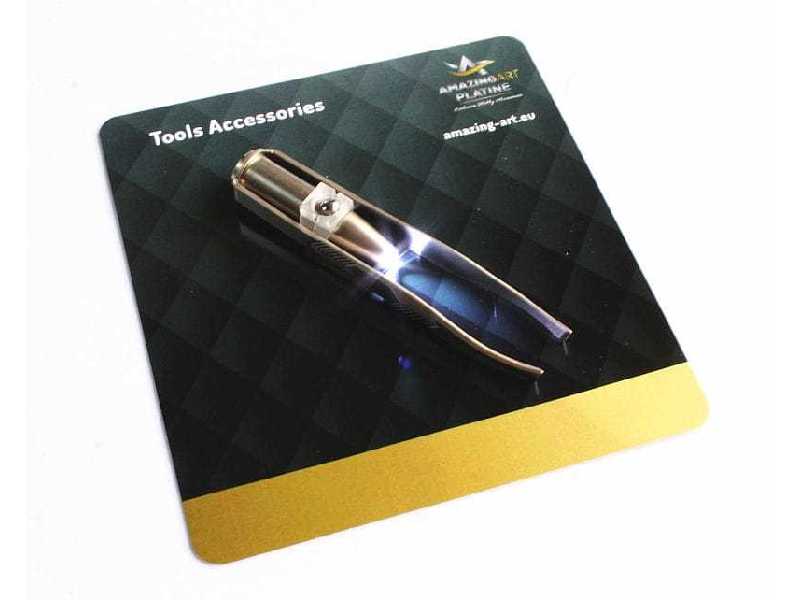Precyzyjna Pęseta 8 cm & Led - zdjęcie 1 Precyzyjna Pęseta 8 cm & Led - zdjęcie 1