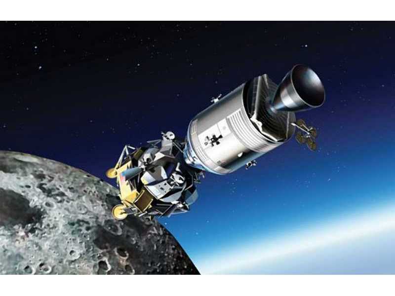 Apollo 11 Moduły Dowodzenia/Serwisowy CSM i księżycowy Eagle - zdjęcie 1 Apollo 11 Moduły Dowodzenia/Serwisowy CSM i księżycowy Eagle - zdjęcie 1