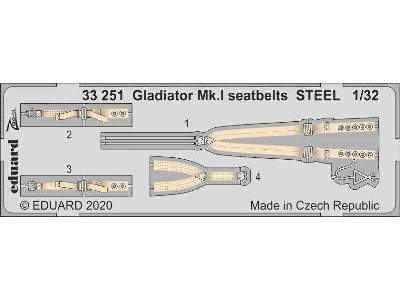 Gladiator Mk. I seatbelts STEEL 1/32 - zdjęcie 1