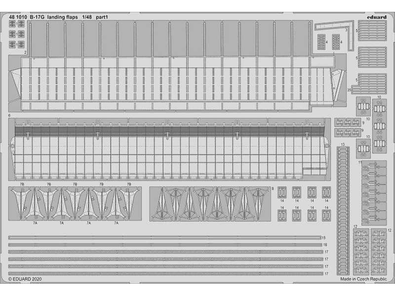 B-17G landing flaps 1/48 - Hk Models - zdjęcie 1