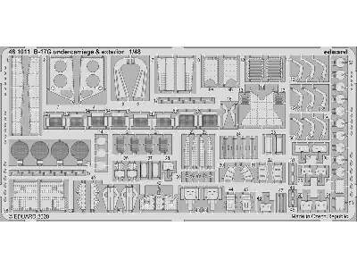 B-17G undercarriage & exterior 1/48 - Hk Models - zdjęcie 1