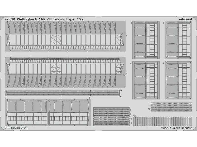 Wellington GR Mk. VIII landing flaps 1/72 - zdjęcie 1
